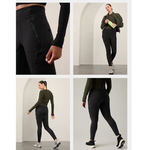 Athleta Women's Highline Hybrid Cargo Tight Gray 868899 Size 4
